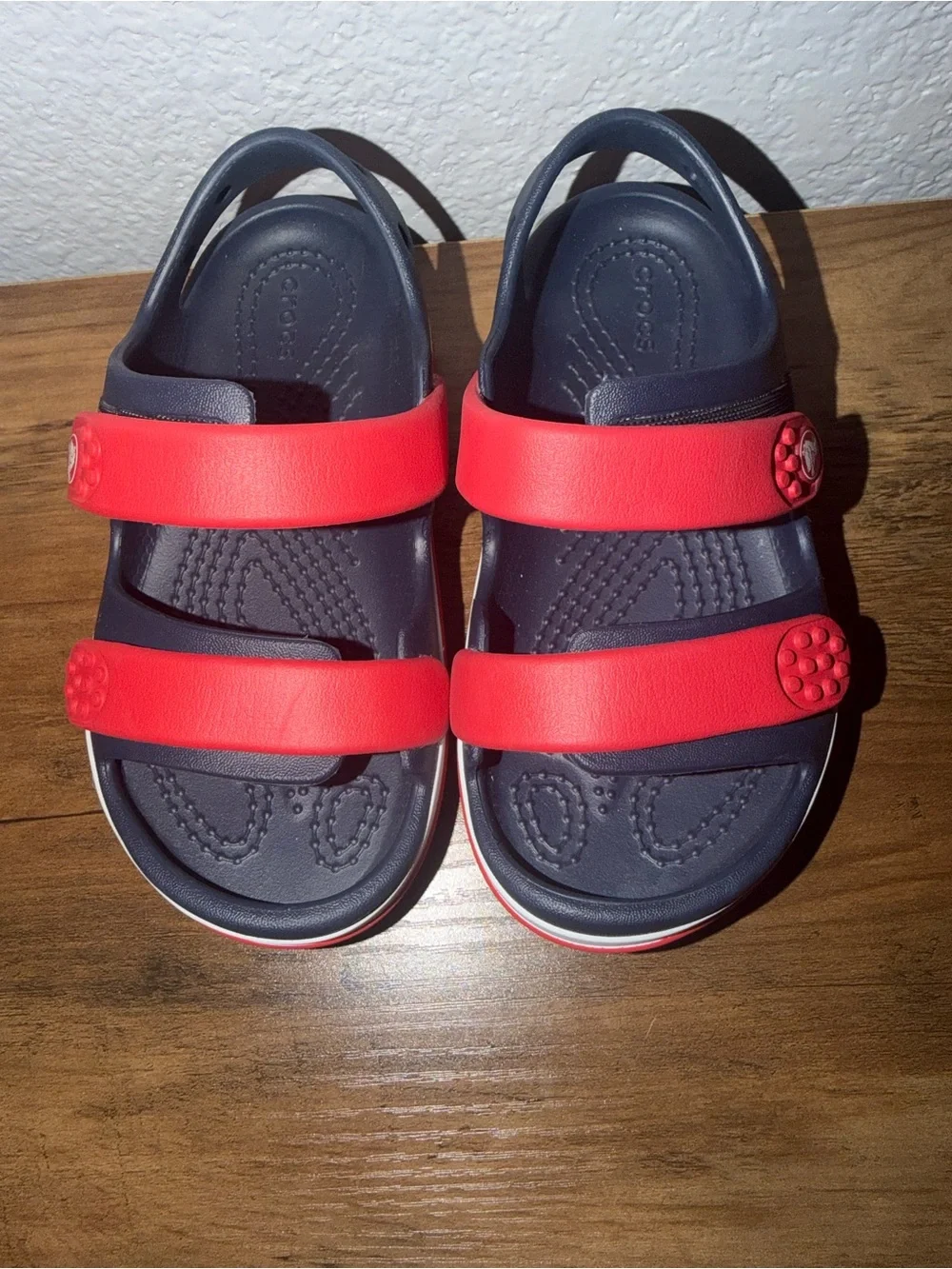Crocs Kids Clogs & Sandals Lot, Adjustable Strap, Size 10 2 pairs EUC